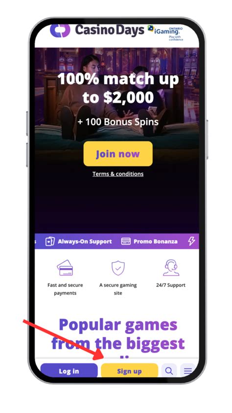 Casino Days Login and Registration.
